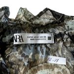 ZARA  Multicolor Paisley Unlined Tie Bow Blouse Women's Size Medium | 12-13 Photo 2