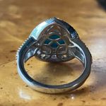 Genuine Sleeping Beauty Turquoise Tanzanite Sterling Silver Ring Size 6 Blue Photo 3