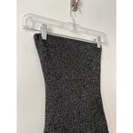 Abercrombie & Fitch Black Metallic Knit Sparkley Ribbed Knit Sweater Dress Small Photo 5