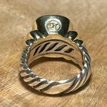 David Yurman 14K and Sterling Silver Two Tone Violet Chalcedony Cable Ring Photo 8