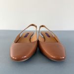 Ralph Lauren Purple Label Kels Leather Slingback Tan Brown Kitten Heels Size 7.5 Photo 3