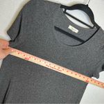 Madewell | Black Short Sleeve T-Shirt Essential Small Jersey stretch Maxi Midi Photo 5