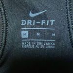 Nike  Pro Sport Bra Women's Medium Support Classic Swoosh Training Top Black Logo Photo 6