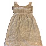 VINTAGE 1960'S CREAM SILK COCKTAIL DRESS WITH SEQUINS (APPX S/M) Size M Photo 9