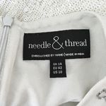 Needle & Thread White Sequin Beaded Embellished Sleeveless Mini Party Dress 10 Photo 1