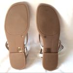 Lucky Brand Strappy Flat Sandal Bylee White Floral Slingback Sz 8.5 Photo 3