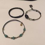 Lot Of 3 Women’s Dainty Stretchy Spiral Costume Beaded Bracelets Photo 0