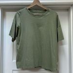 Christian Siriano green short sleeve Pima cotton T Photo 0