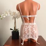 Victoria's Secret Victoria’s Secret Embroidered Long Corset 34C Photo 2