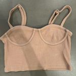 Forever 21 tan corset crop tank size small Photo 0