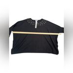Chico's  Black Top with Gold Eyelets Photo 6