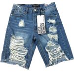 Almost Famous Super High Rise Bermuda Denim Shorts Photo 73