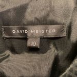 David Meister Black Textured Sheath Dress Photo 8