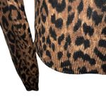 The Limited THE 90's Brown Black Leopard Print Button Front Cardigan Sweater XS Photo 4