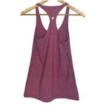 Lululemon Women's M RacerBack Athletic Yoga Top Pink Striped Sporty Summer Photo 2