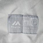 Majestic Chicago Cubs Fan Fashion Short Sleeve Button Down Sewn Jersey White L Photo 3