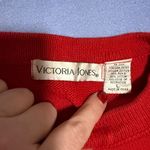 Vintage Victoria Jones Woman Red Holiday Sweater Size L Photo 4