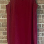 Susan Graver  Sleeveless Cranberry Plus Midi Dress Photo 0