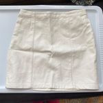 Forever 21 White Leather Skirt Photo 0