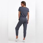 Vuori  All Day Short Sleeve Jumpsuit Azure Blue Heather Size Medium Photo 1