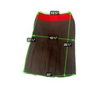 Victoria Beckham Pleated Midi Skirt Black Red Waistband Autumn Winter 2014 Photo 2