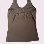 The Limited Vintage Y2K Sand Grey Brown Beaded Grunge Stretch Halter Tank Top Photo 9