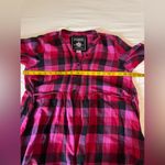 PINK - Victoria's Secret PINK Y2K Victoria's Secret Red and Black Plaid Shirt Size Large Photo 9