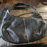 Susan Gail Vintage Elegant Black Genuine Leather Hobo Bag Photo 2
