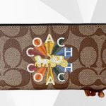 SLIM WALLET IN SIGNATURE CANVAS WITH COACH RADIAL RAINBOW Photo 0