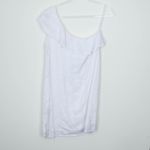 Cloth & Stone Cloth & Stone Womens One Shoulder Ruffle Dress Size M White Minimalist Beachy Photo 5