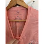 Lauren James Womens Shirt M Peach Long Sleeve Aloha Darlin Palm Tree Vacation C7 Photo 3