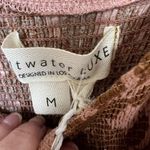 Saltwater Luxe  NWT Memphis Midi Dress Size Medium Rosewood Rust Floral Linen Photo 6