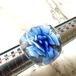 Blue flower cocktail ring Photo 8