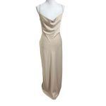 BHLDN  Cali Satin Cowl Neck Midi Slip Dress Champagne Anthropologie Women Size 14 Photo 1