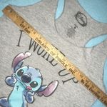 Disney STITCH tank top “I Woke Up Like This” racer back style graphic size S Photo 5