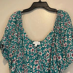 Luxology green floral, full length dress size large new with tags Photo 3