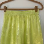 House of Harlow 1960 Lounge Satin Shimmer Wide Leg Pants Womens XS Yellow Green Photo 3