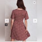 NWT Boden Louisa Short Jersey Dress Chestnut, Painted Dot size US 8 Long Photo 2