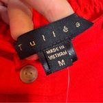 Tullea Red Wide Leg Trouser Dress Pants Womens M Preppy Stretch Waist Casual Size M Photo 3