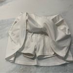 Varley white mini tennis skirt with spandex shorts Photo 3