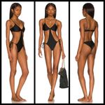 Cult Gaia ππ Teo Cutout One-Piece Swimsuit ~ Black Medium M NWT Photo 6