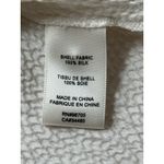 Rebecca Taylor Silk Blouse Womens 4 Cream Ruffle Textured Long Sleeve V-neck Top Photo 4