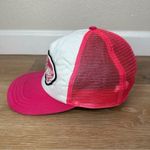 Vans Off the Wall Women's Pink White Snapback Hat Photo 3