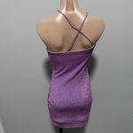 Princess Polly  Sparkle Shimmer Glitter Bodycon Party Dress Crisscross 4 Purple Photo 1
