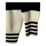 Equipment  Sweater Women Small Black‎ Ivory Striped Cashmere Knit Pullover Photo 3