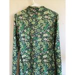 ZARA  Green Garden Floral Flower Hippie Fairy Boho Polo Dress Womens Medium Photo 8