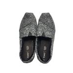 Toms 🔃 Classic Black Gray Tweed Slip On Loafer Flats Photo 5