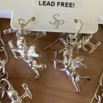 Lead free angel charm necklace & earrings Silver Photo 3