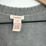 Sundance  Cardigan Gray Wool Mohair Blend Open Front Chunky Knit Medium Photo 4