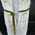 Vintage Floral Embroidered White Maxi Dress Photo 6